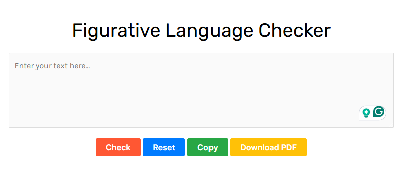 Figurative Language Checker