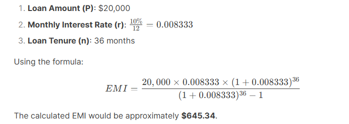 DeepSeek EMI Calculator