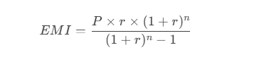 DeepSeek EMI Calculator